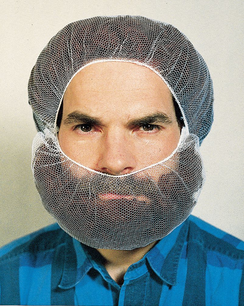 Beard Net, White, PK 100 Grainger