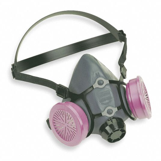 Half Mask Respirator Kit, 7700 Series Series, M, Cartridges Included ...