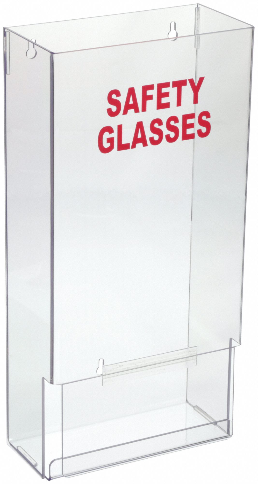 PROTECTIVE EYEWEAR DISPENSER, STACK-TOWER, VERTICAL, PE, CLEAR, 8X15¾X4 IN, 25 PAIRS