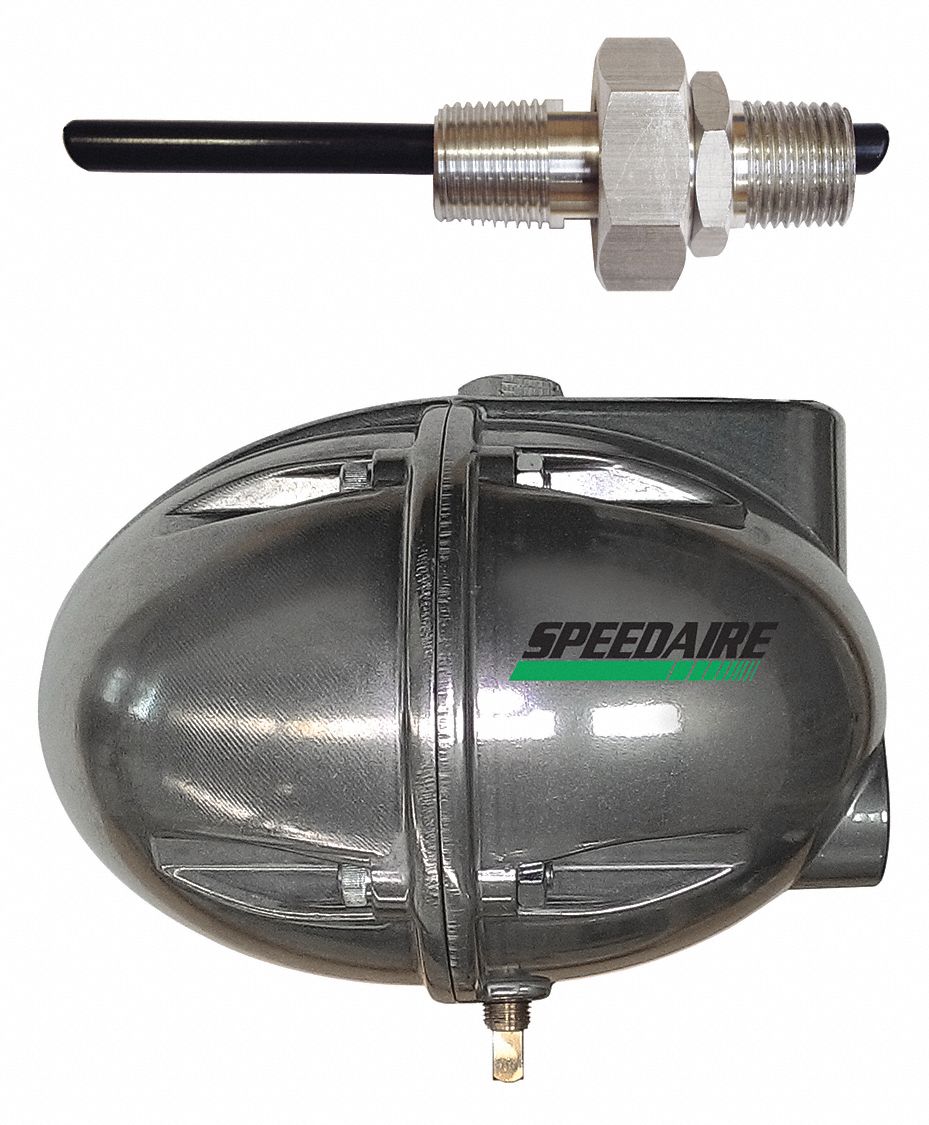 Speedaire 4GNN1 Auto Drain, 230 Max psi, 1/2 in NPT