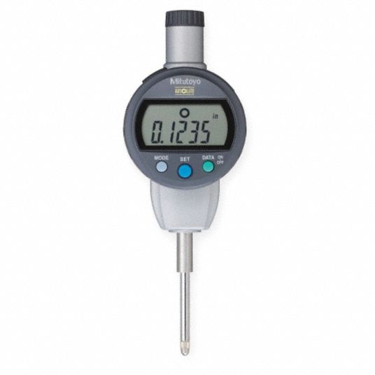 MITUTOYO Digital Indicator, Series IDC, Range 0 in to 1 in, 0 mm to 25