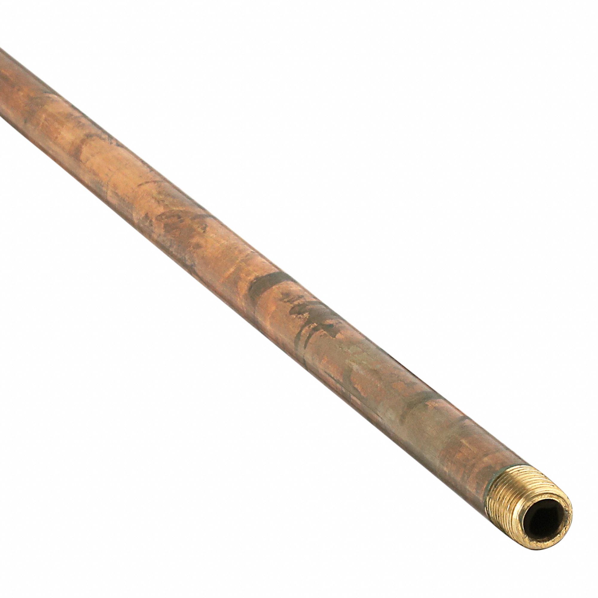 PIPE: RED BRASS, ½ IN NOMINAL PIPE SIZE, 4 FT L, BOTH ENDS THREADED, SCHEDULE 80