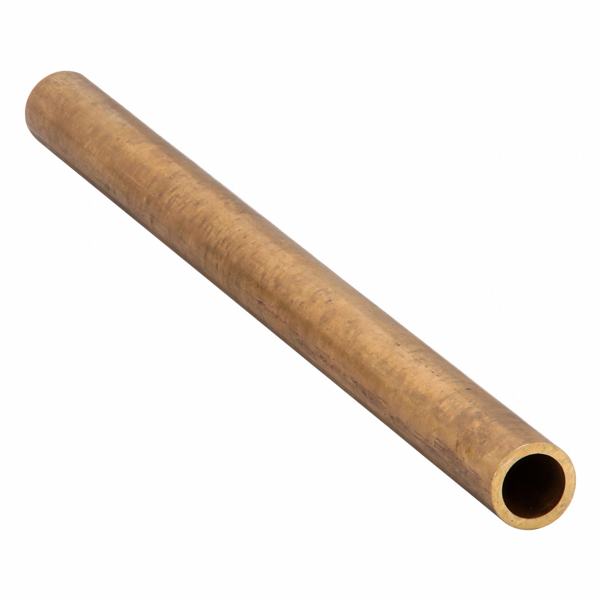Pipe: Red Brass, 3/8 in Nominal Pipe Size, 12 in Overall Lg, Unthreaded, Schedule 40