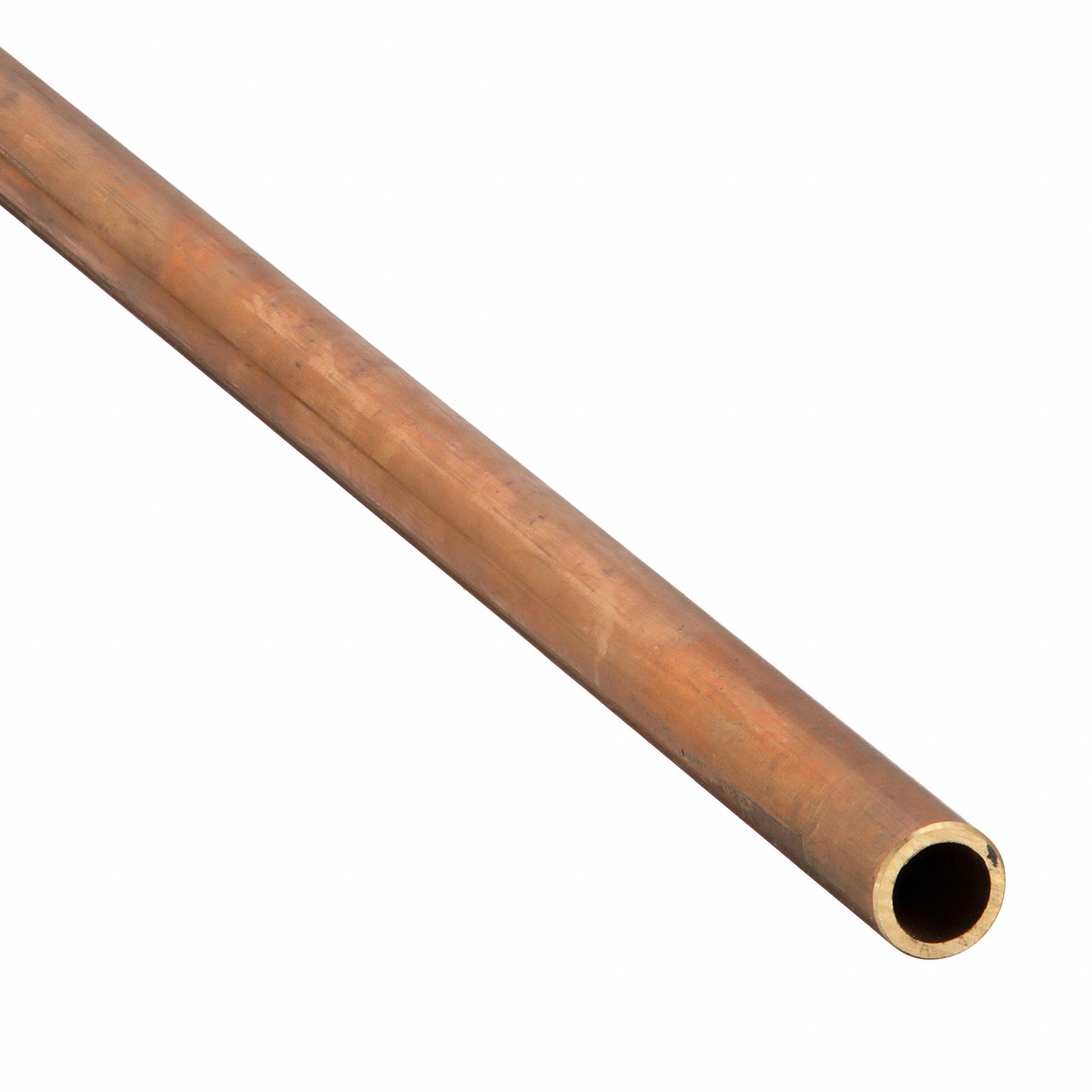 PIPE: RED BRASS, ⅜ IN NOMINAL PIPE SIZE, 3 FT L, UNTHREADED, SCHEDULE 40