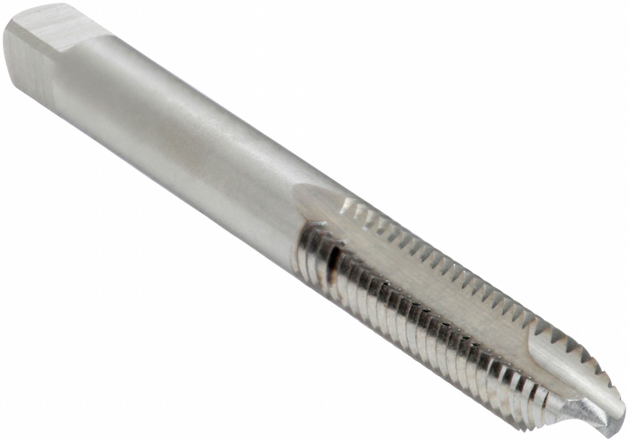 SPIRAL POINT TAP, #10-24 THREAD, ⅞ IN THREAD L, 2⅜ IN LENGTH, PLUG