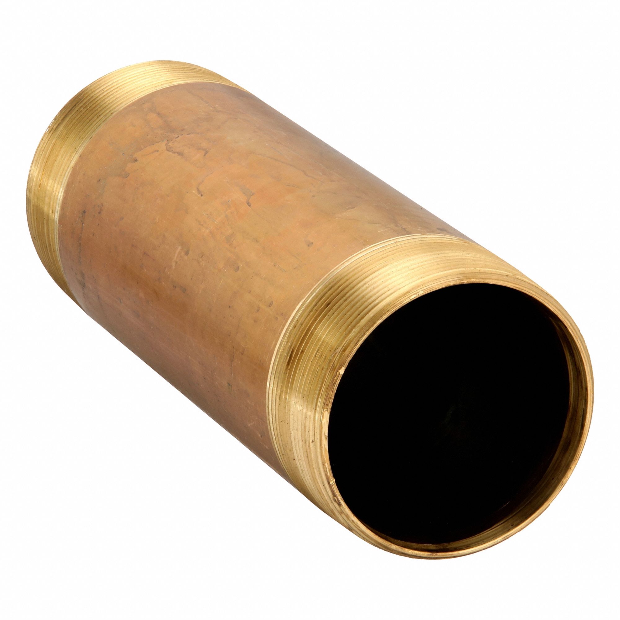 NIPPLE,RED BRASS,4 X 12 IN