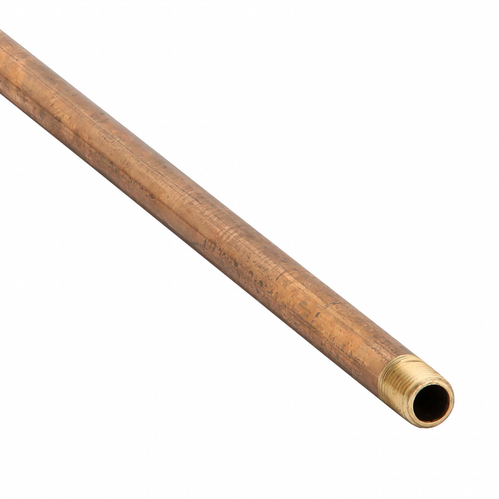 PIPE: RED BRASS, ¼ IN NOMINAL PIPE SIZE, 2 FT L, BOTH ENDS THREADED, SCHEDULE 40