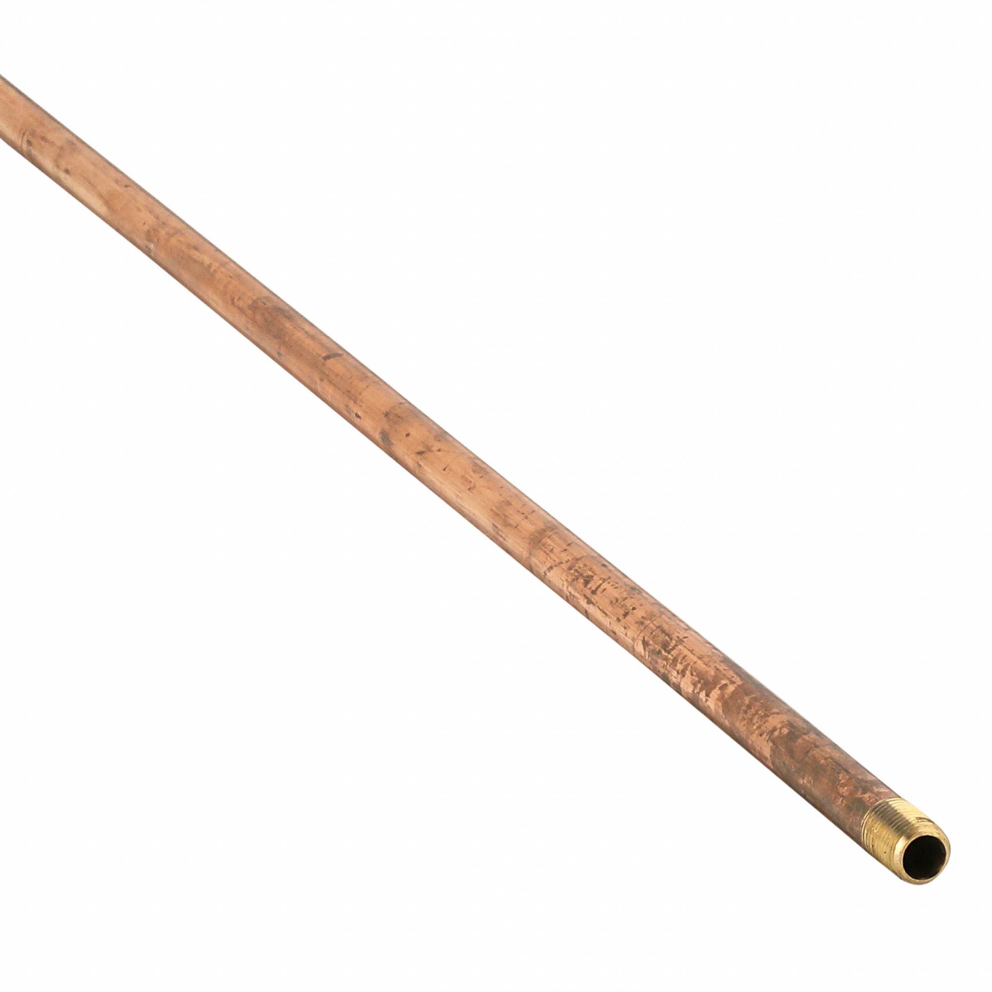 PIPE: RED BRASS, ¾ IN NOMINAL PIPE SIZE, 5 FT L, BOTH ENDS THREADED, SCHEDULE 40