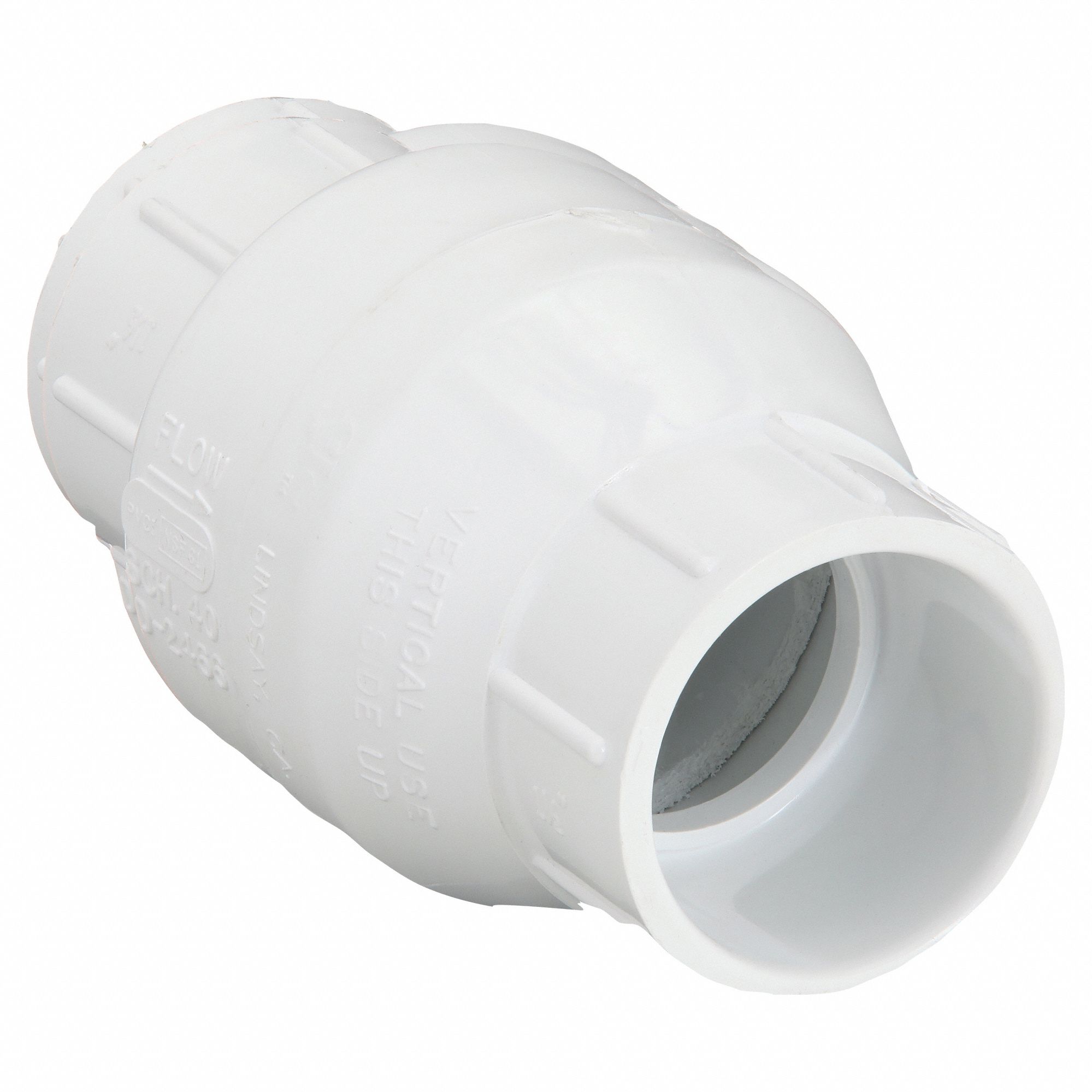 SWING CHECK VALVE,PVC,1-1/2 IN.