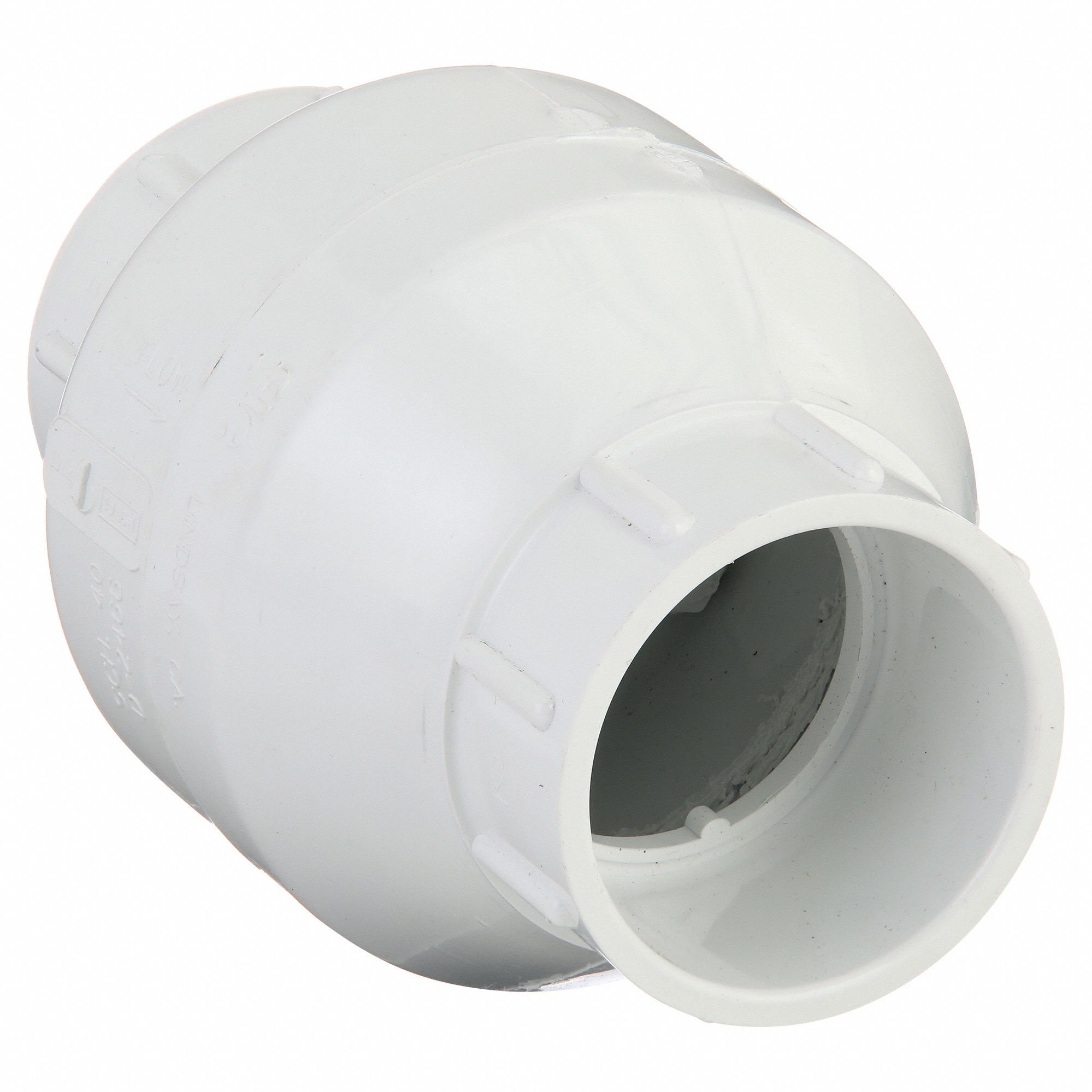SWING CHECK VALVE, SWING, INLINE VALVE BODY, 2 IN PIPE, IPS X IPS, PVC, 78.44 GPM