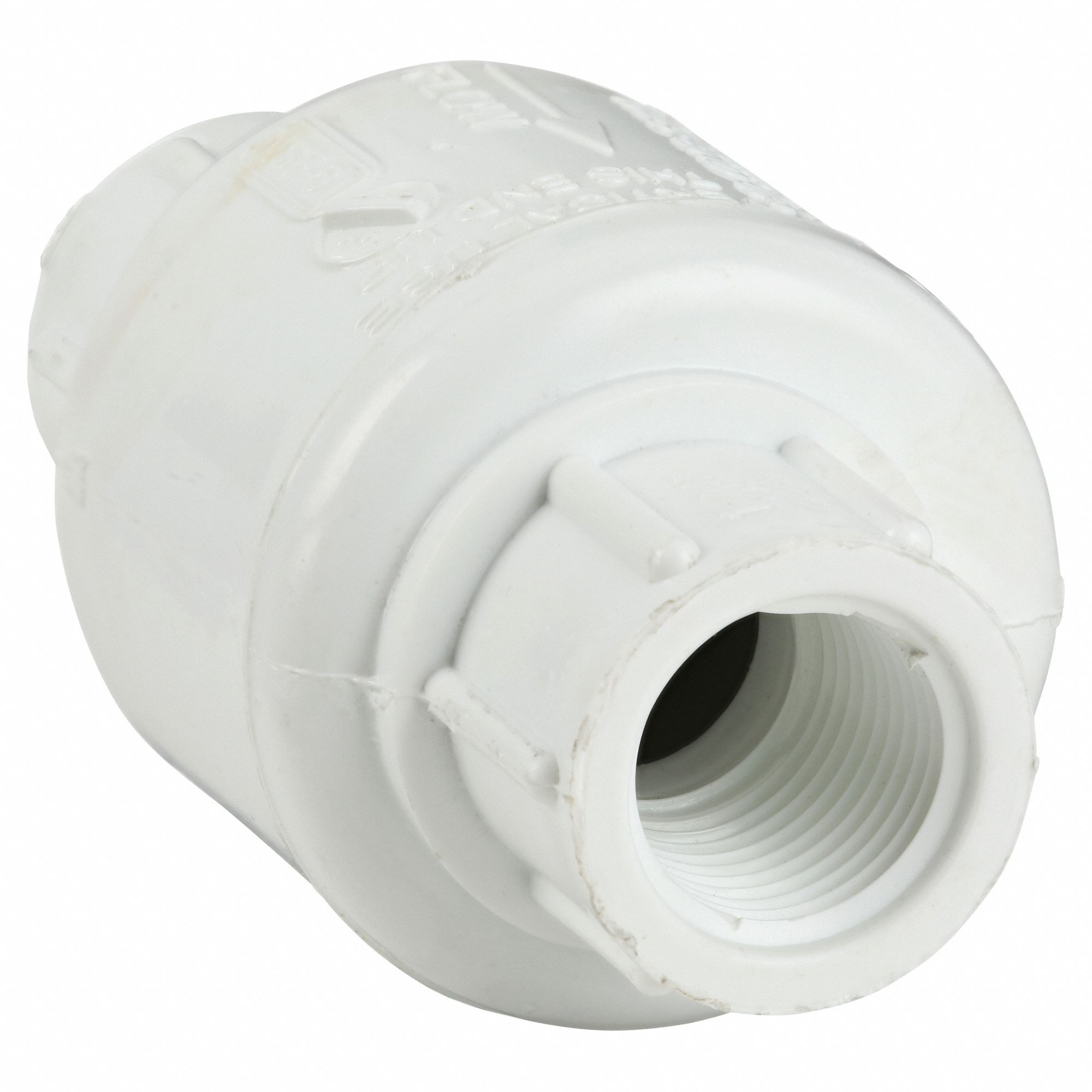 SWING CHECK VALVE, SWING, INLINE VALVE BODY, ½ IN PIPE, FIP X FIP, PVC, 14 °  F TO 140 °  F