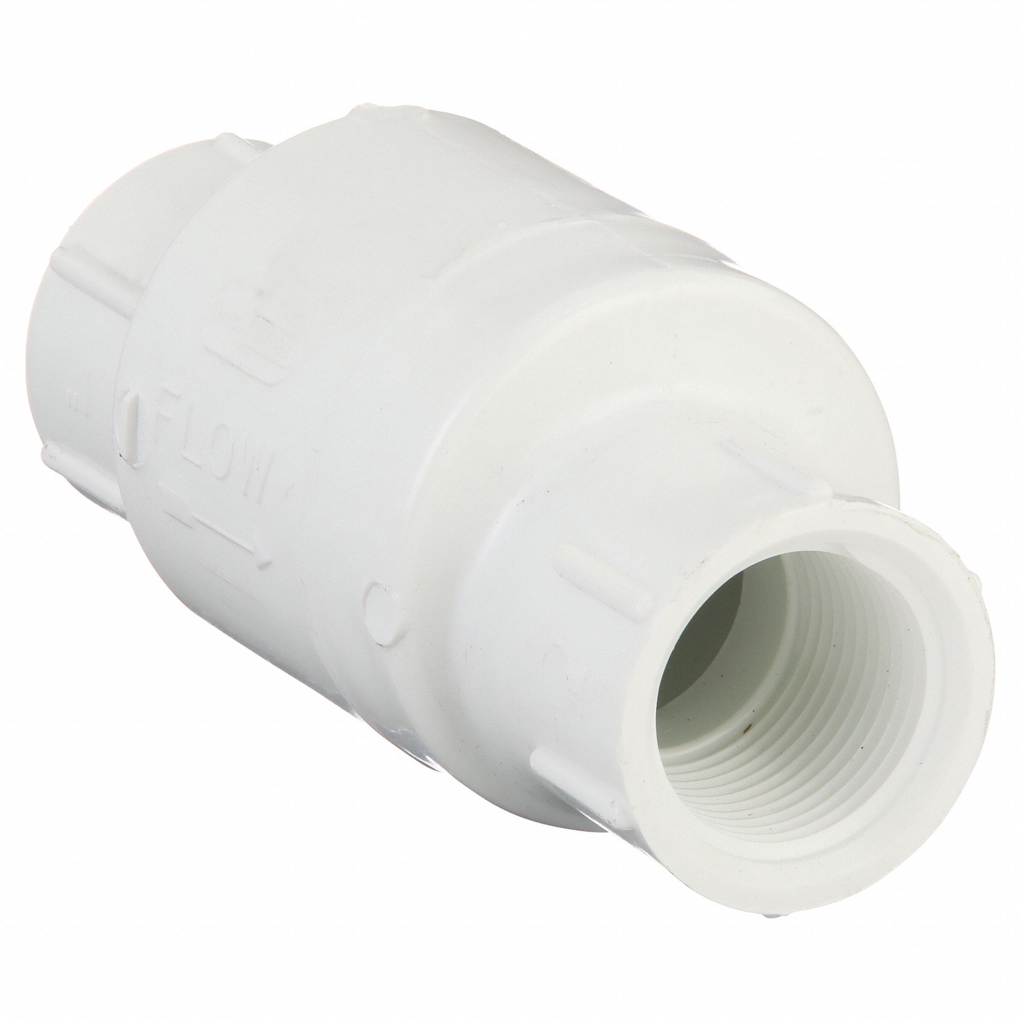SWING CHECK VALVE, SWING, INLINE VALVE BODY, 1 IN PIPE, FIP X FIP, PVC, 20.2 GPM