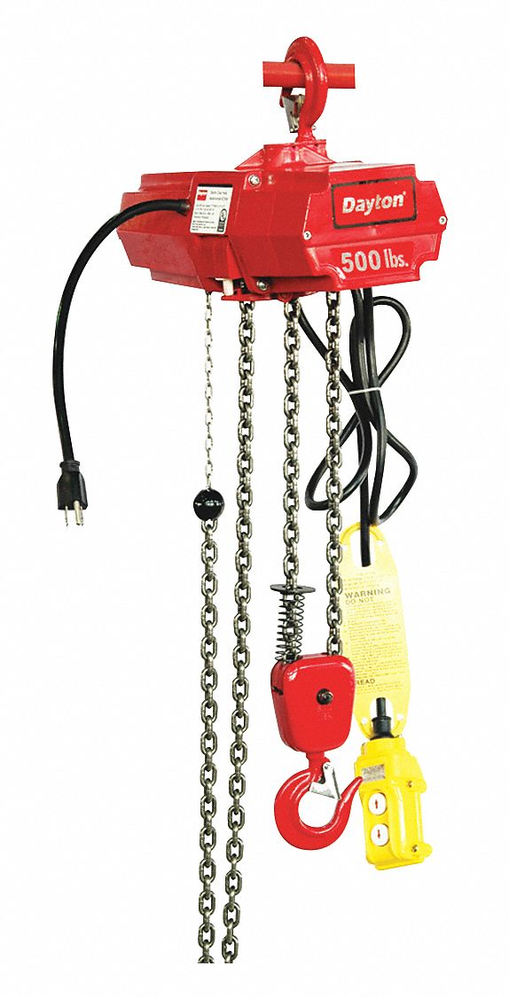  Polipasto eléctrico de cadena, 500 lb, 20 pies. : Herramientas  y Mejoras del Hogar