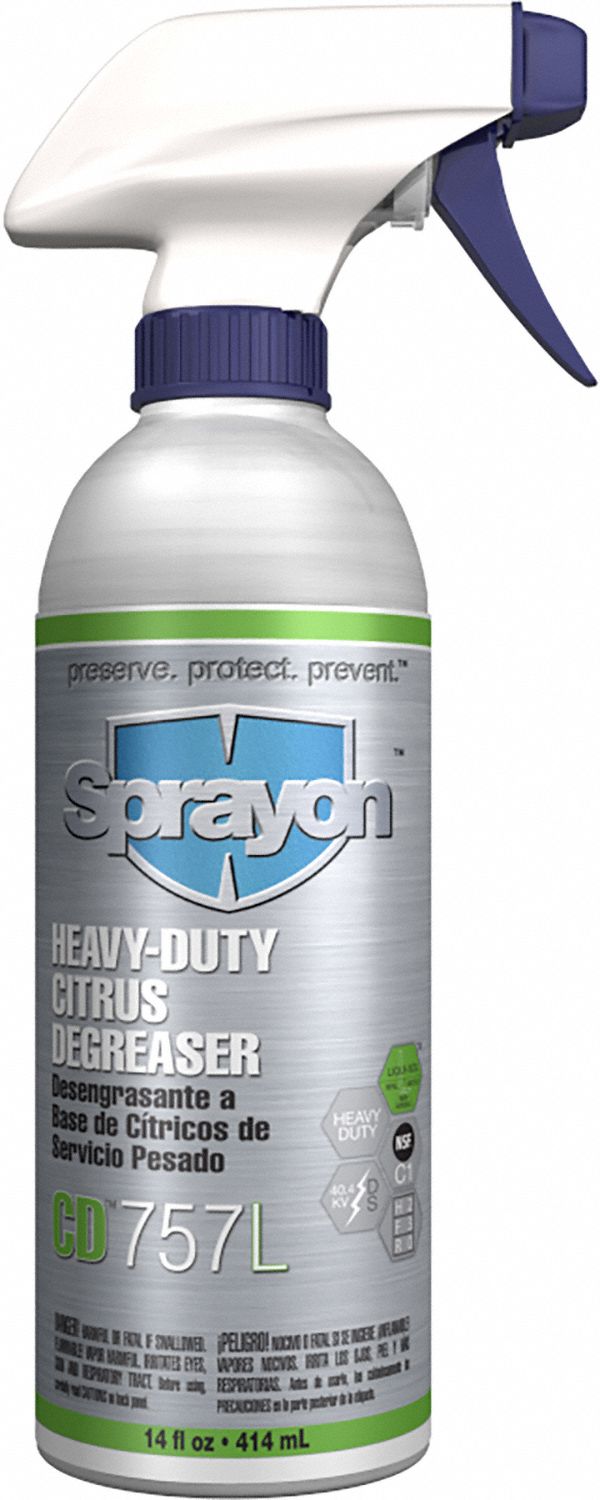 SPRAYON Degreaser, Aerosol Spray Can Container Type, 16 oz Container