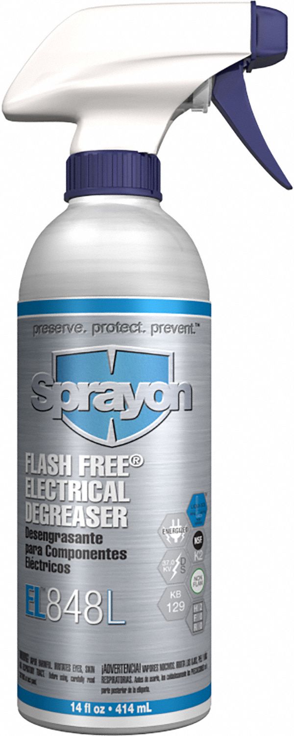 SPRAYON, Solvent Based, Trigger Spray Bottle, Electrical Degreaser