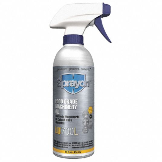 SPRAYON Machine Oil Mineral, 14 oz, Spray Bottle, NSF Rating H1 Food