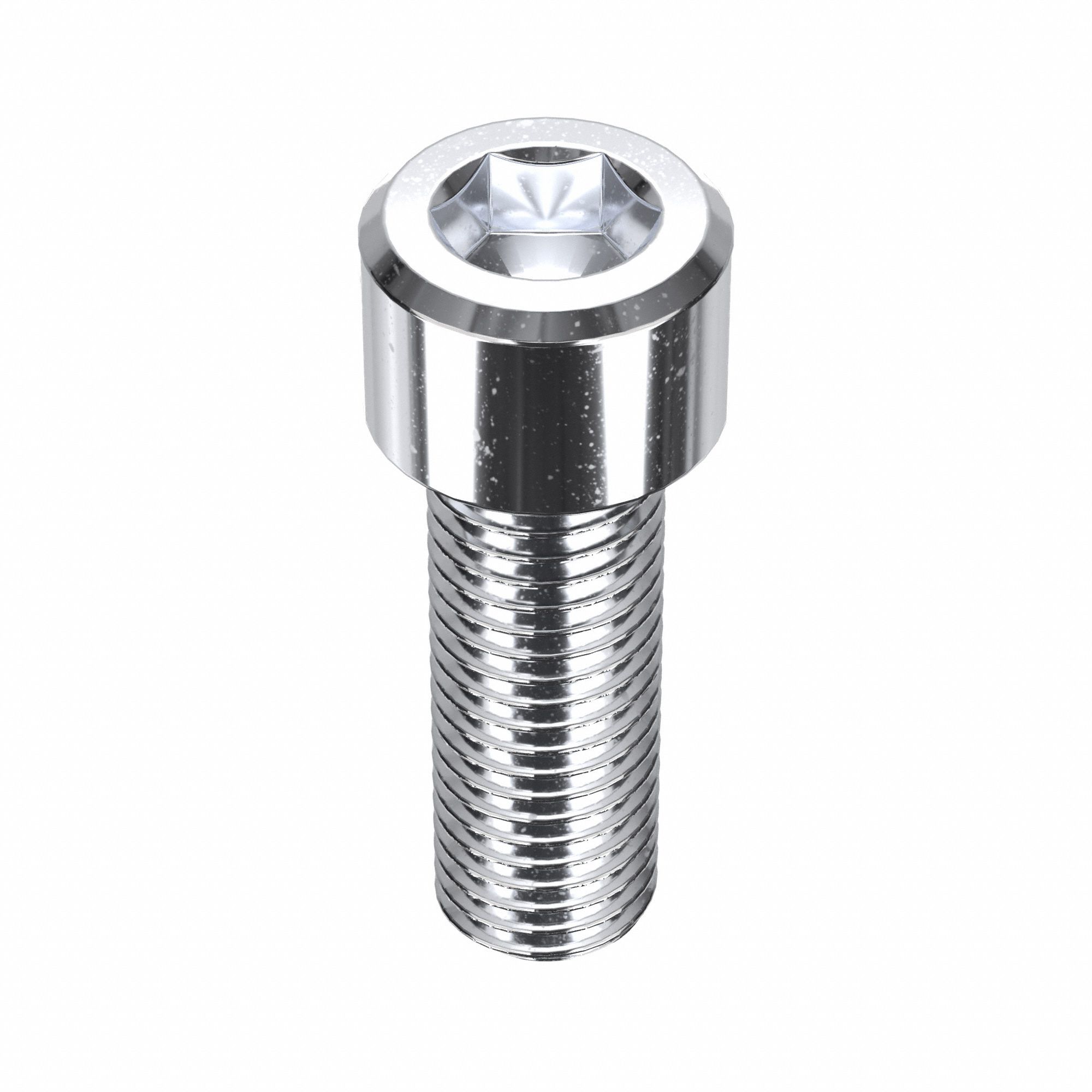 Socket Head Cap Screw: 5/16"-24 Thread Size, 7/8 in Lg, Std, Chrome Plated, Alloy Steel, 5 PK