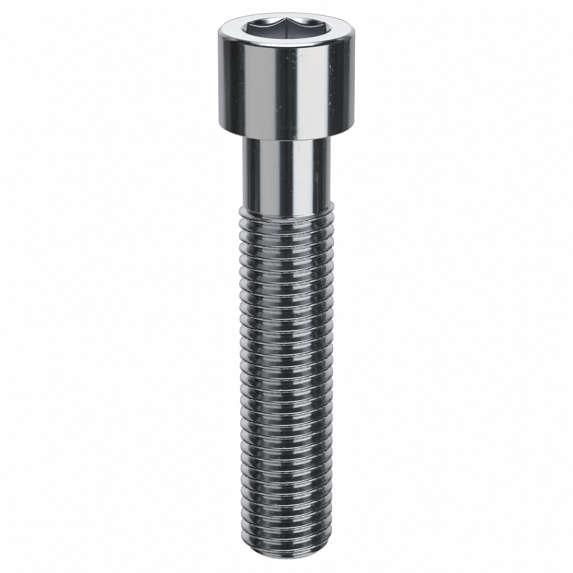 Socket Head Cap Screw: 5/16"-24 Thread Size, 1 1/2 in Lg, Std, Chrome Plated, Alloy Steel, 5 PK