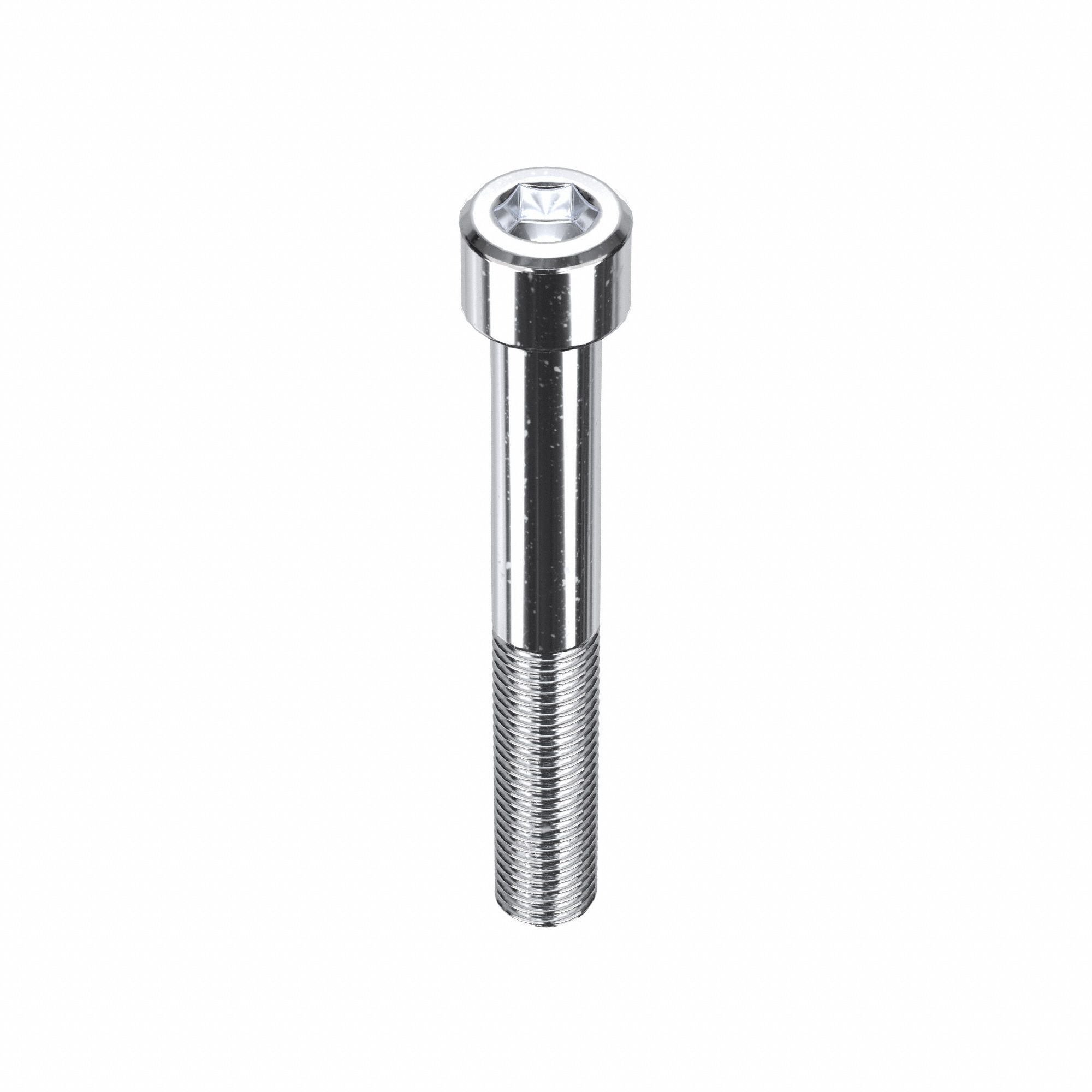 Socket Head Cap Screw: 5/16"-24 Thread Size, 2 1/4 in Lg, Std, Chrome Plated, Alloy Steel, 5 PK