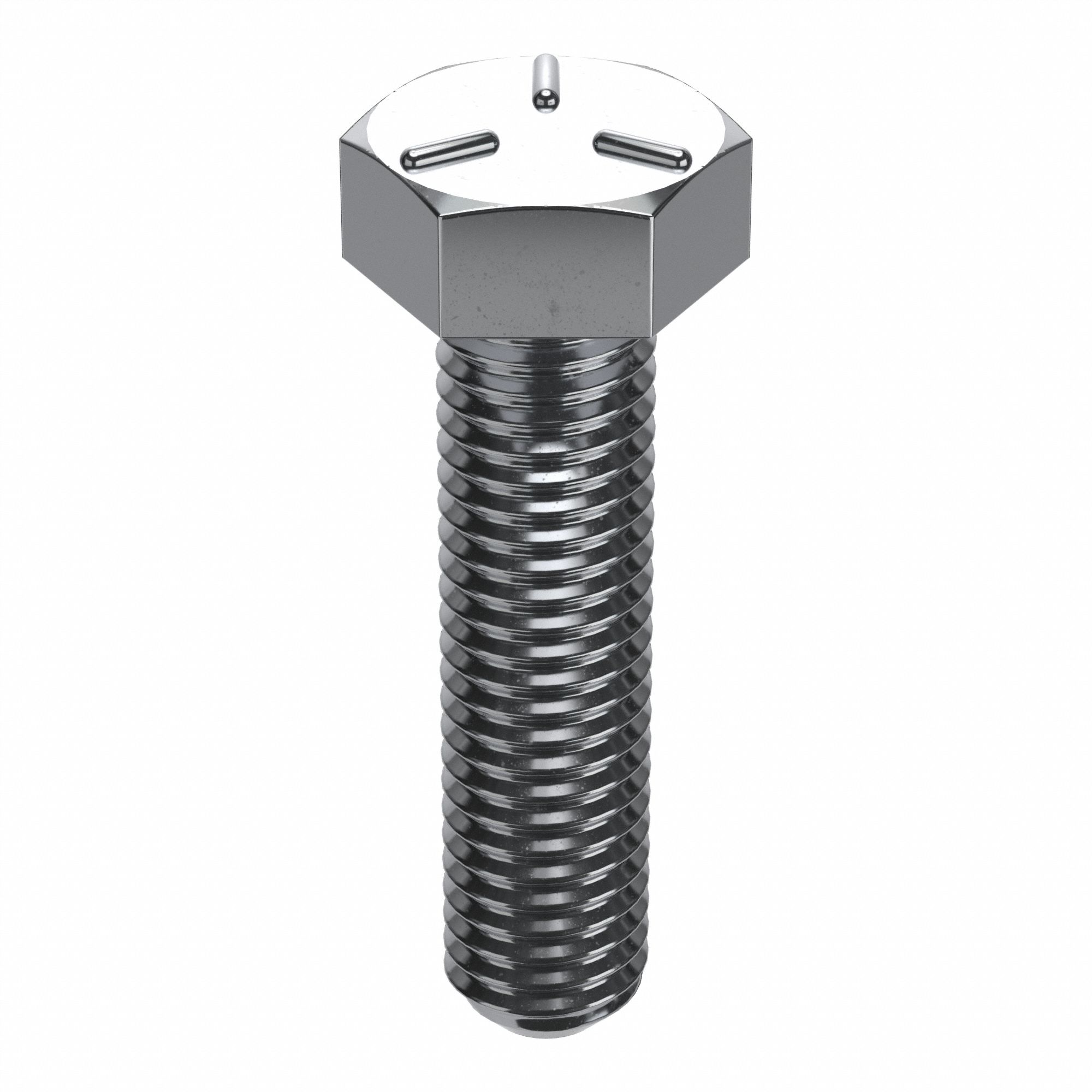 HEX HEAD CAP SCREW, STEEL, GRADE 5, CHROME PLATED, 5/16