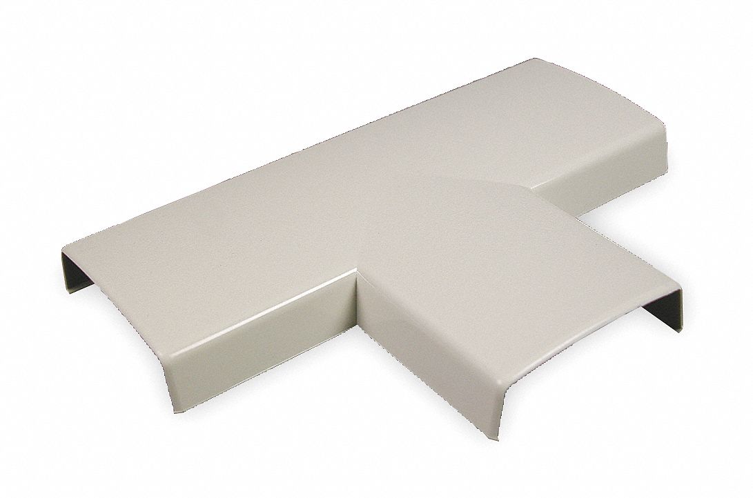 Tee: 2300, 2 1/4 in Wd, 3/4 in Ht, Plastic, Ivory