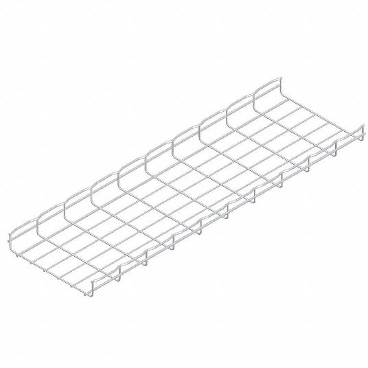 Wire Mesh Cable Tray, 300mm wide, 10-ft. span