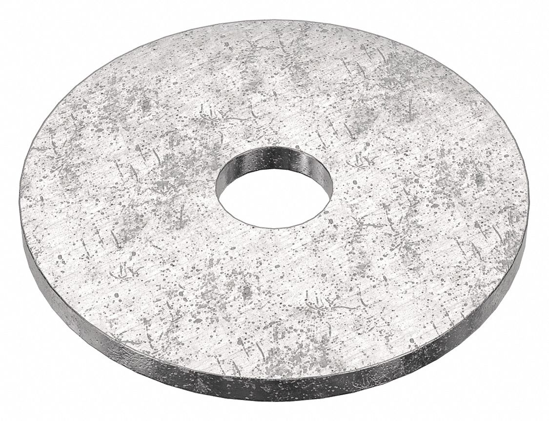 Large O.D. Oversized Washer: 316, Stainless Steel, #8 Screw Sz, 0.172 in In Dia, 316, 25 PK