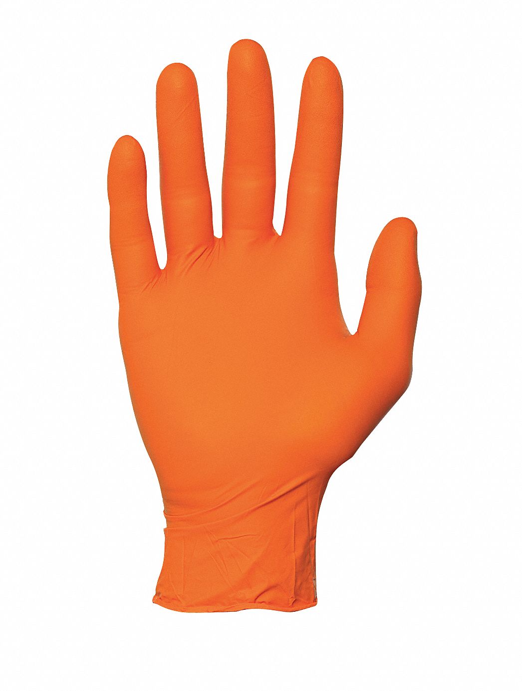 orange gloves