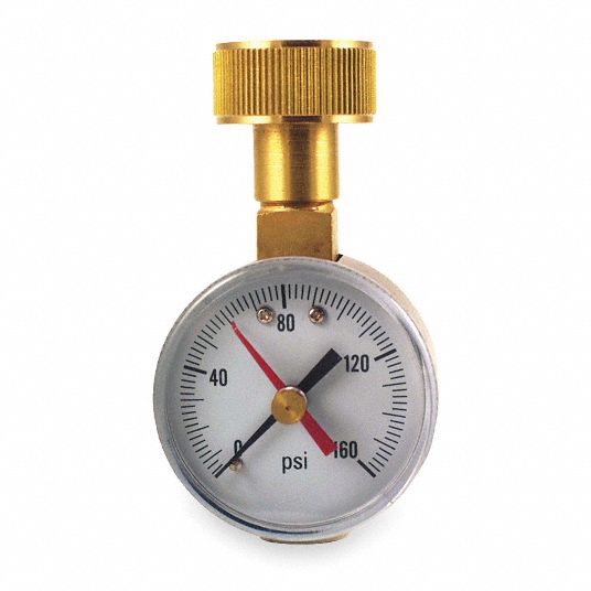 DURO Pressure Gauge: Home Water Line Test Kit, Non-Clogging/Non ...