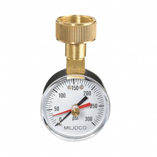 DURO Pressure Gauge Home Water Line Test Kit, NonClogging/Non