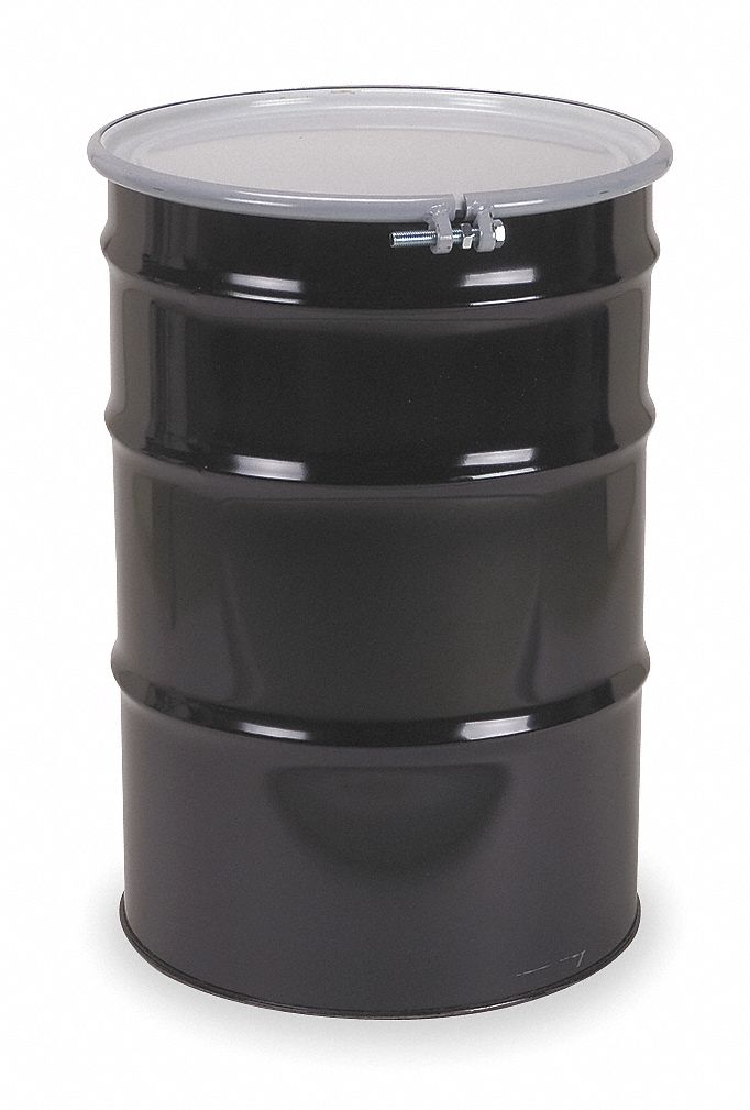 SKOLNIK 55 gal. Black Steel Open Head Transport Drum - 5ERH2|CQ5504 ...