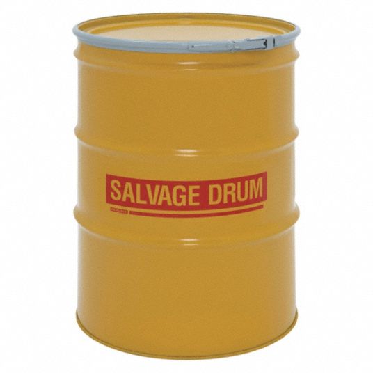 Steel, 85 gal, Salvage Drum - 4GY36|HM8518Q - Grainger