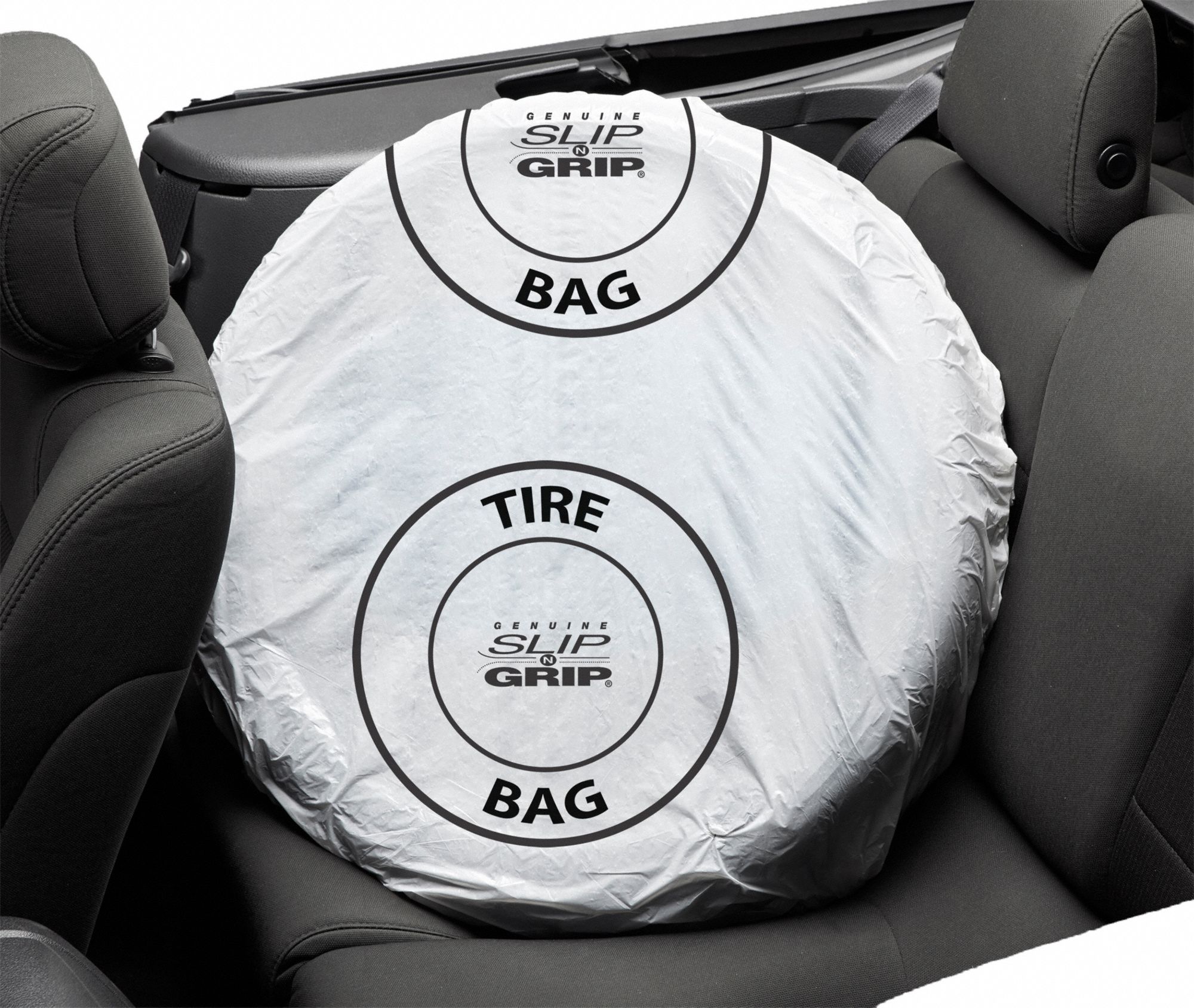 Extra Large Tire Bag: Plastic, 47 in x 48 in, White, 125 PK