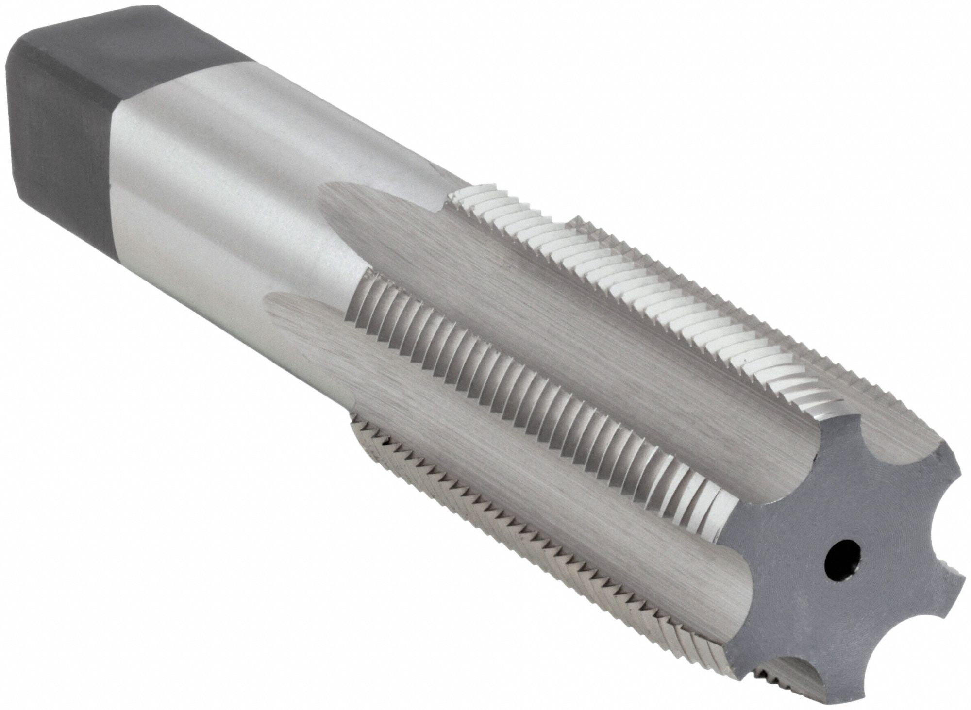 Straight Flute Tap: 1 1/2"-12 Thread Size, 3 in Thread Lg, 6 3/8 in Overall Lg, Plug