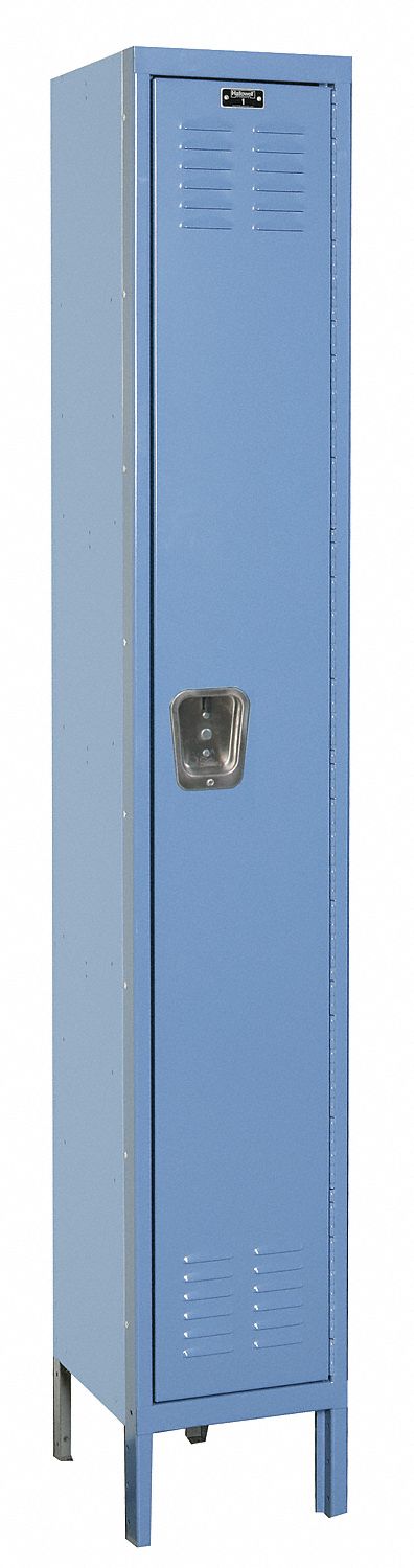 Wardrobe Locker: 12 in x 12 in x 78 in, Louvered, 1 Tiers, 1 Units Wide, Padlock Hasp