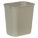 WASTEBASKET,RECTANGULAR,7 GAL.,BEIGE
