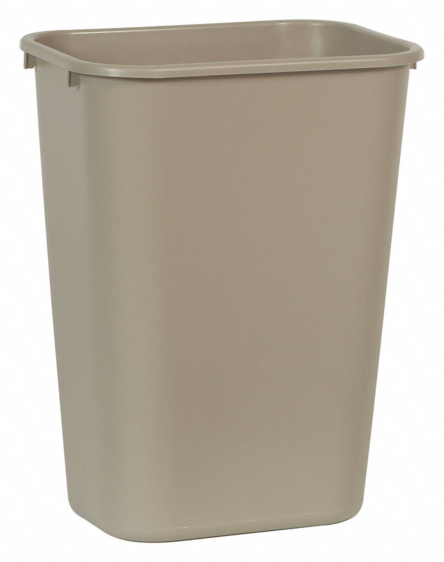 POUBELLE,RECTANGLE,10-21/64 GAL,BEIGE