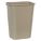 TRASH CAN,RECTANGLE,10-21/64 GAL.,BEIGE