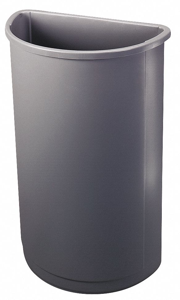 21 Gallon Rubbermaid Untouchable Half Round Container/Trash Can