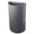 TRASH CAN,HALF ROUND,21 GAL.,GRAY