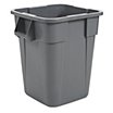 Heavy-Duty Square Plastic Trash Cans image