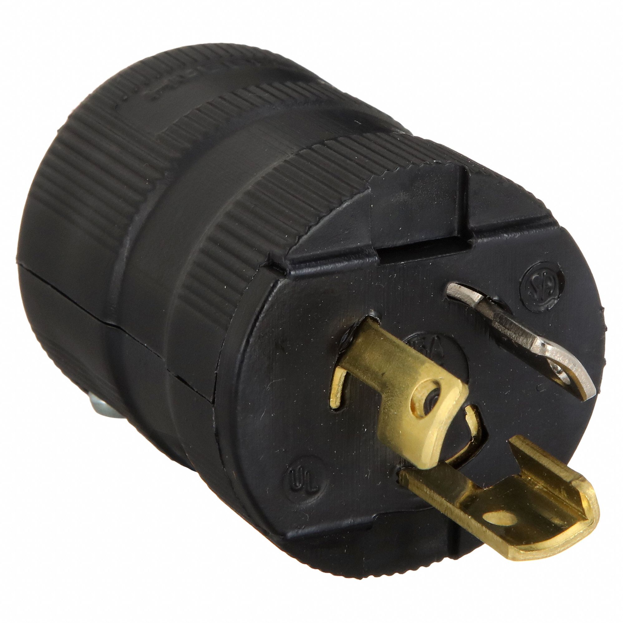 FICHE DE VERROUILLAGE, 2 PÔLES, NYLON, 277 V CA, 15 A, 1,5 PO LONGUEUR, BORNES À VIS, 2 HP, 18 AWG, 12 AWG, NOIR