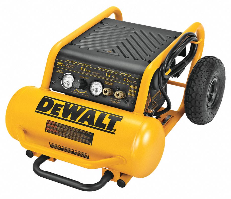DEWALT Compresor de Aire Eléctrico, HP 1.60, Presión Máx. 200 psi