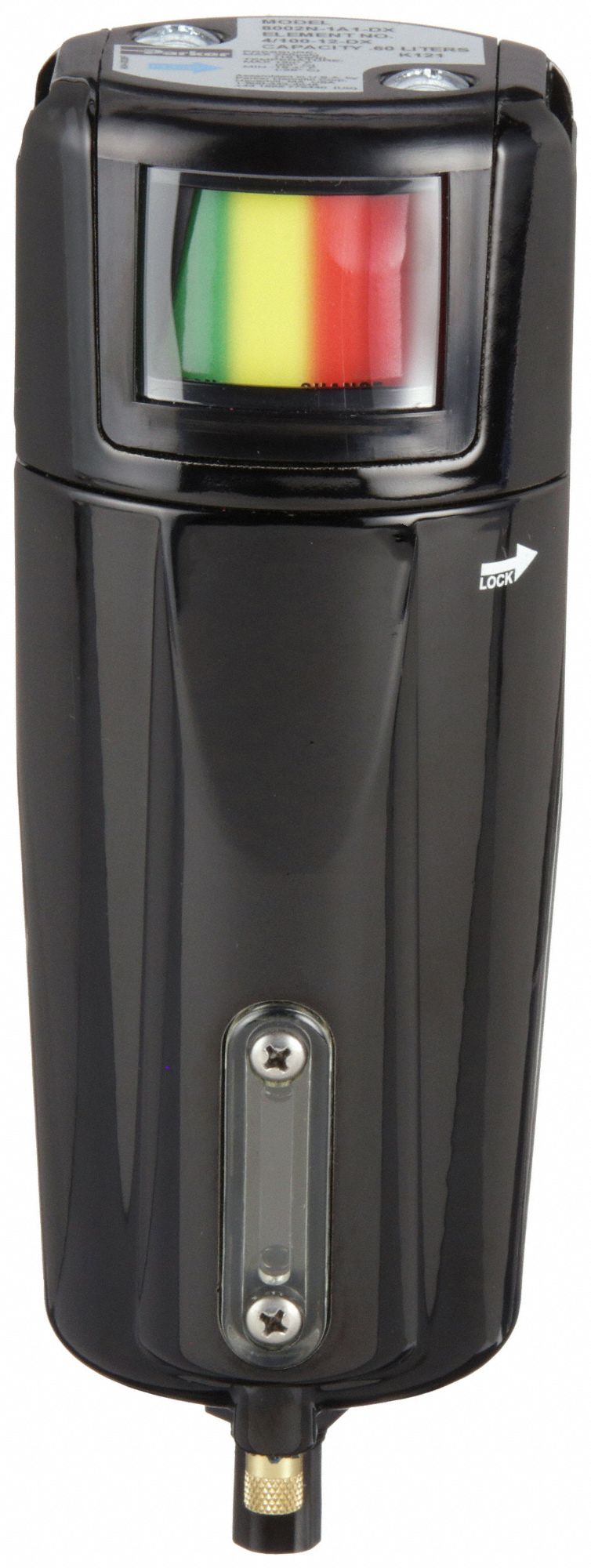 Pneumatic Oil Filter: Coalescing, 1/4 in NPT, 0.01 micron, 145 cfm, 250 psi Max Op Pressure