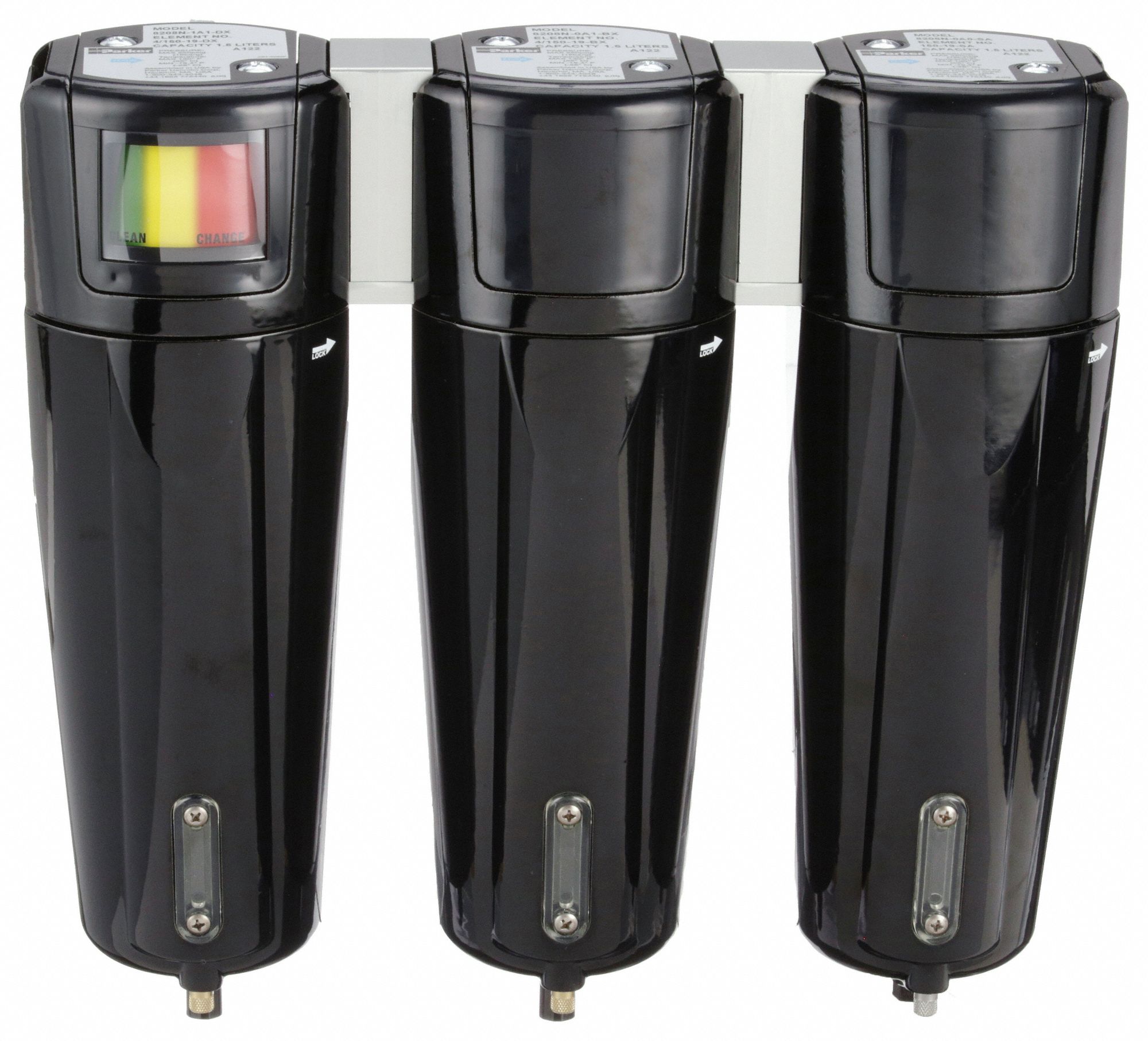 Coalescing, 1 in NPT, 3Stage Sterile Air Filter Assembly 4HEU63B