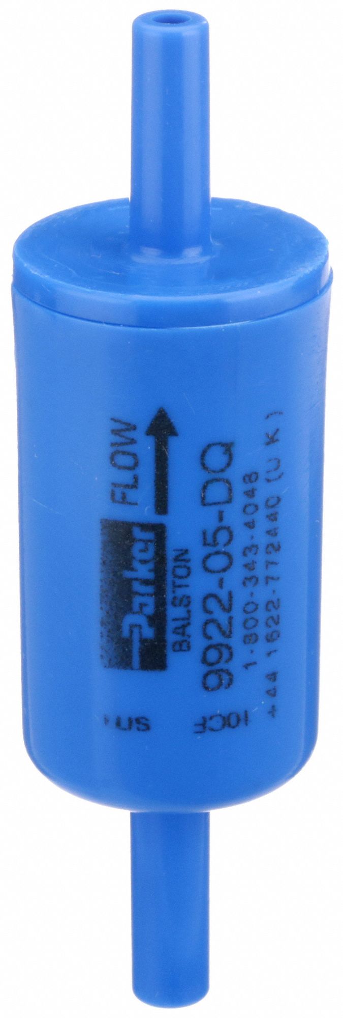 Compressed Air Filter: Polyvinylidene Fluoride, 1/4 in Tube, 0.01 micron, 93% Efficiency, 8.3 cfm