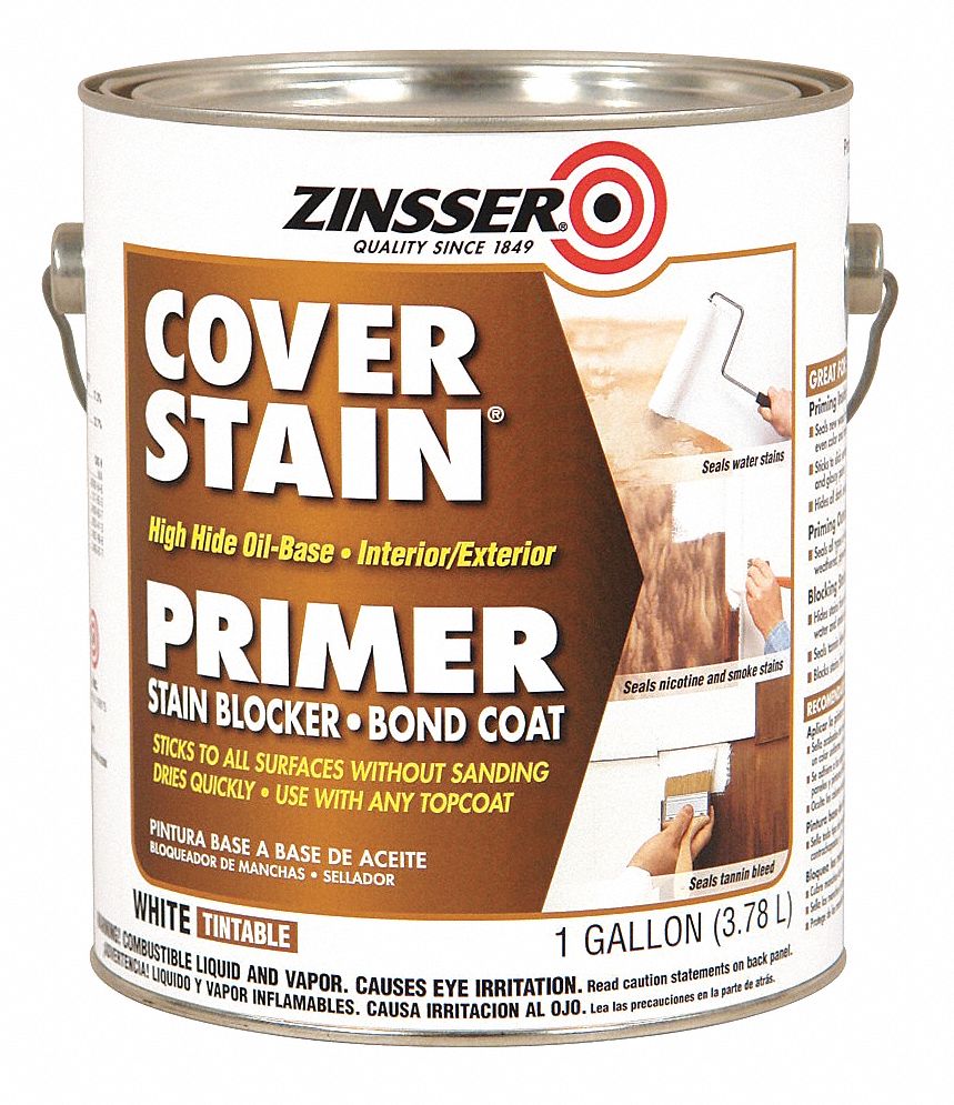 ZINSSER Interior/Exterior Primer/Sealer Stain Killer with ...