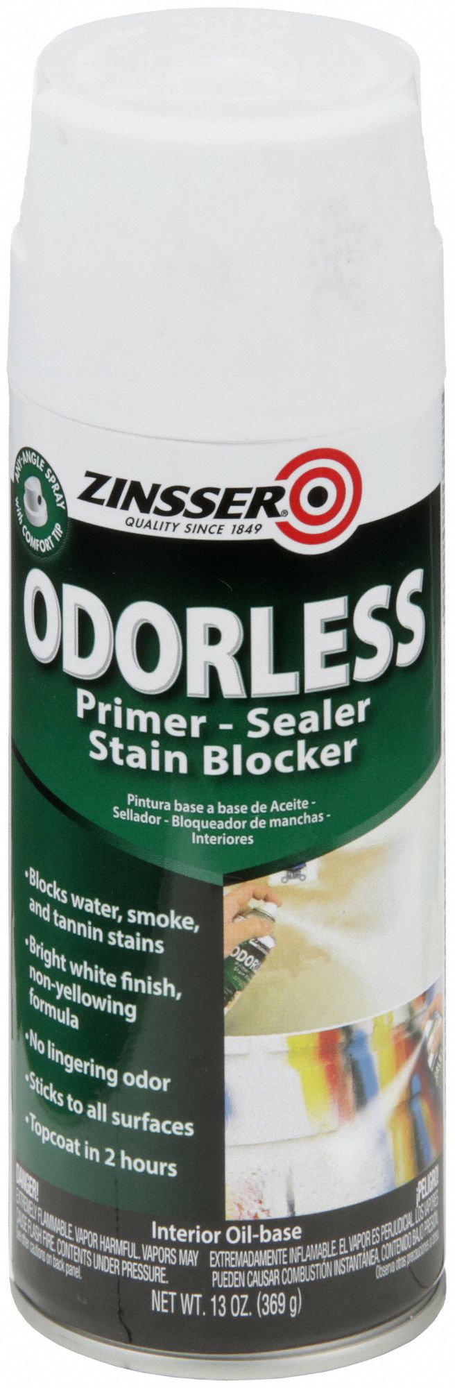 ZINSSER, Interior, Stain Blocker, Spray Primer 4HFF13959 Grainger