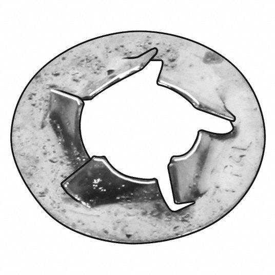 GRAINGER APPROVED Push Nut, Bolt Retention, Stl, 1/2 In, PK100 4HFV6