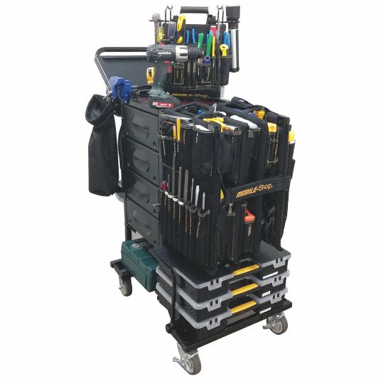 MOBILE SHOP Facility Maintenance Tool Set, Tool Cart 4HFZ3MSCPMC